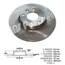 IBT-1175 IPS Parts Тормозной диск
