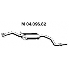 04.096.82 EBERSPACHER Средний глушитель выхлопных газов
