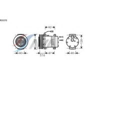 REK078 AVA Компрессор, кондиционер