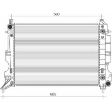 350213114600 MAGNETI MARELLI Радиатор, охлаждение двигателя