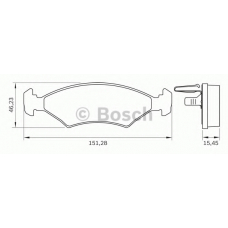 0 986 BB0 279 BOSCH Комплект тормозных колодок, дисковый тормоз