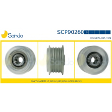 SCP90260.1 SANDO Ременный шкив, генератор