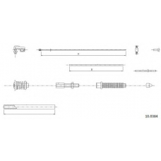 10.0384 CABOR Тросик газа