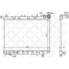 10-25121-SX STELLOX Радиатор, охлаждение двигателя