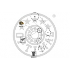 SK-1638 OPTIMAL Комплект ремня грм