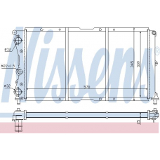 61859 NISSENS Радиатор, охлаждение двигателя