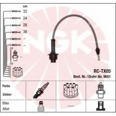 9681 NGK Комплект проводов зажигания