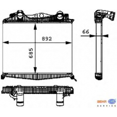 8ML 376 724-221 HELLA Интеркулер