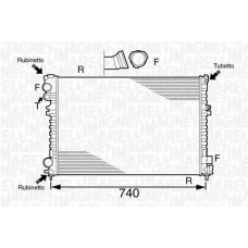 350213102700 MAGNETI MARELLI Радиатор, охлаждение двигателя