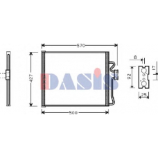 052011N AKS DASIS Конденсатор, кондиционер