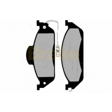 PA1240 BRAKE ENGINEERING Комплект тормозных колодок, дисковый тормоз