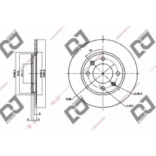 BD1533 DJ PARTS Тормозной диск