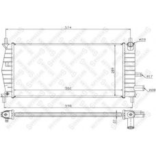 10-25799-SX STELLOX Радиатор, охлаждение двигателя