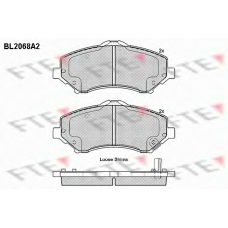 BL2068A2 FTE Комплект тормозных колодок, дисковый тормоз