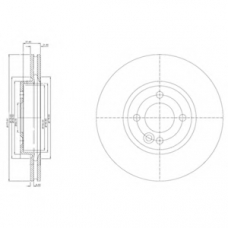 BG3661 DELPHI Тормозной диск