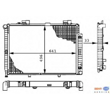 8MK 376 710-231 HELLA Радиатор, охлаждение двигателя