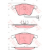 GDB1689 TRW Комплект тормозных колодок, дисковый тормоз