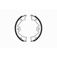 09-0591 E.T.F. Комплект тормозных колодок, стояночная тормозная с