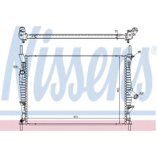 69240 NISSENS Радиатор, охлаждение двигателя