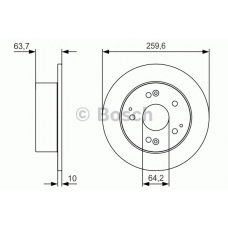 0 986 479 V39 BOSCH Тормозной диск