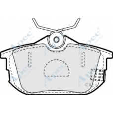 PAD934 APEC Комплект тормозных колодок, дисковый тормоз
