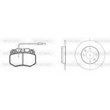 80703.00 WOKING Комплект тормозов, дисковый тормозной механизм