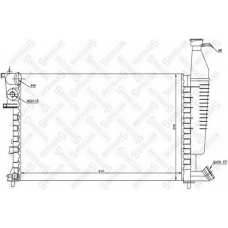 10-25297-SX STELLOX Радиатор, охлаждение двигателя