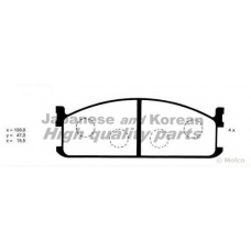 1080-2009 ASHUKI Комплект тормозных колодок, дисковый тормоз