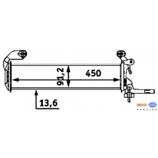 8MK 376 712-661 HELLA Радиатор, охлаждение двигателя