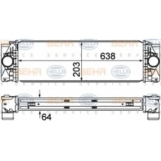 8ML 376 777-404 HELLA Интеркулер