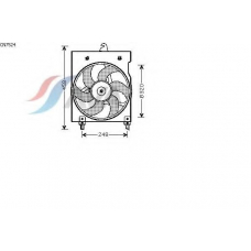 CN7524 AVA Вентилятор, охлаждение двигателя