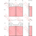 GDB142 TRW Комплект тормозных колодок, дисковый тормоз