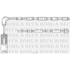 BWL3048 BORG & BECK Сигнализатор, износ тормозных колодок