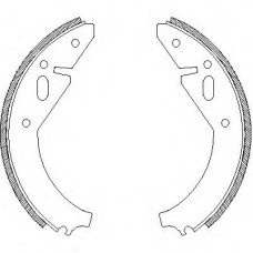 Z4003.00 WOKING Комплект тормозных колодок