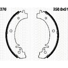 8100 70276 TRIDON Brake shoes