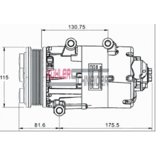 8411981 KUHLER SCHNEIDER Компрессор, кондиционер