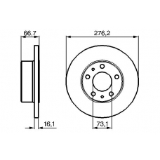 0 986 479 163 BOSCH Тормозной диск