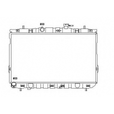 53355 NRF Радиатор, охлаждение двигателя