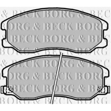 BBP2040 BORG & BECK Комплект тормозных колодок, дисковый тормоз