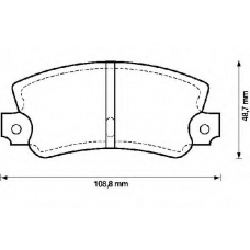 571475B BENDIX Комплект тормозных колодок, дисковый тормоз