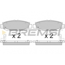 BP2831 BREMSI Комплект тормозных колодок, дисковый тормоз