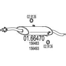 01.66470 MTS Глушитель выхлопных газов конечный