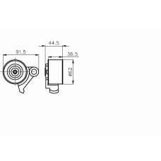 TKR 9993 TIMKEN Натяжной ролик, ремень грм