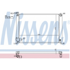 646829 NISSENS Радиатор, охлаждение двигателя
