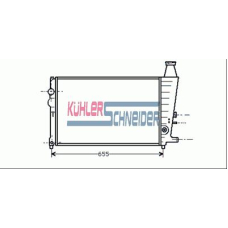 1504301 KUHLER SCHNEIDER Радиатор, охлаждение двигател