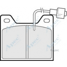 PAD627 APEC Комплект тормозных колодок, дисковый тормоз