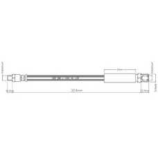 VBH340 MOTAQUIP Тормозной шланг