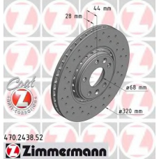 470.2438.52 ZIMMERMANN Тормозной диск