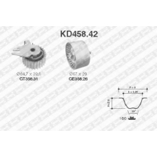 KD458.42 SNR Комплект ремня грм