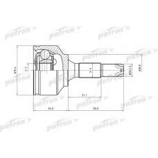 PCV1407 PATRON Шарнирный комплект, приводной вал